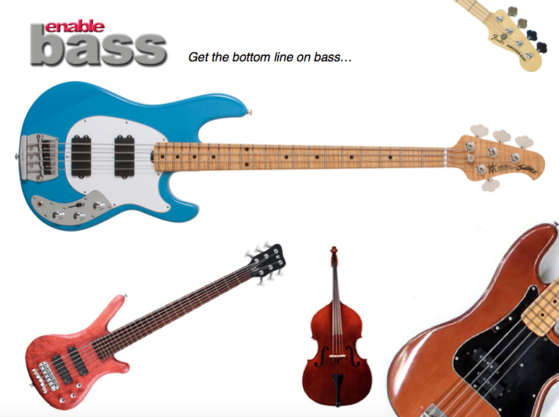 enable Bass Bass guitar lessons